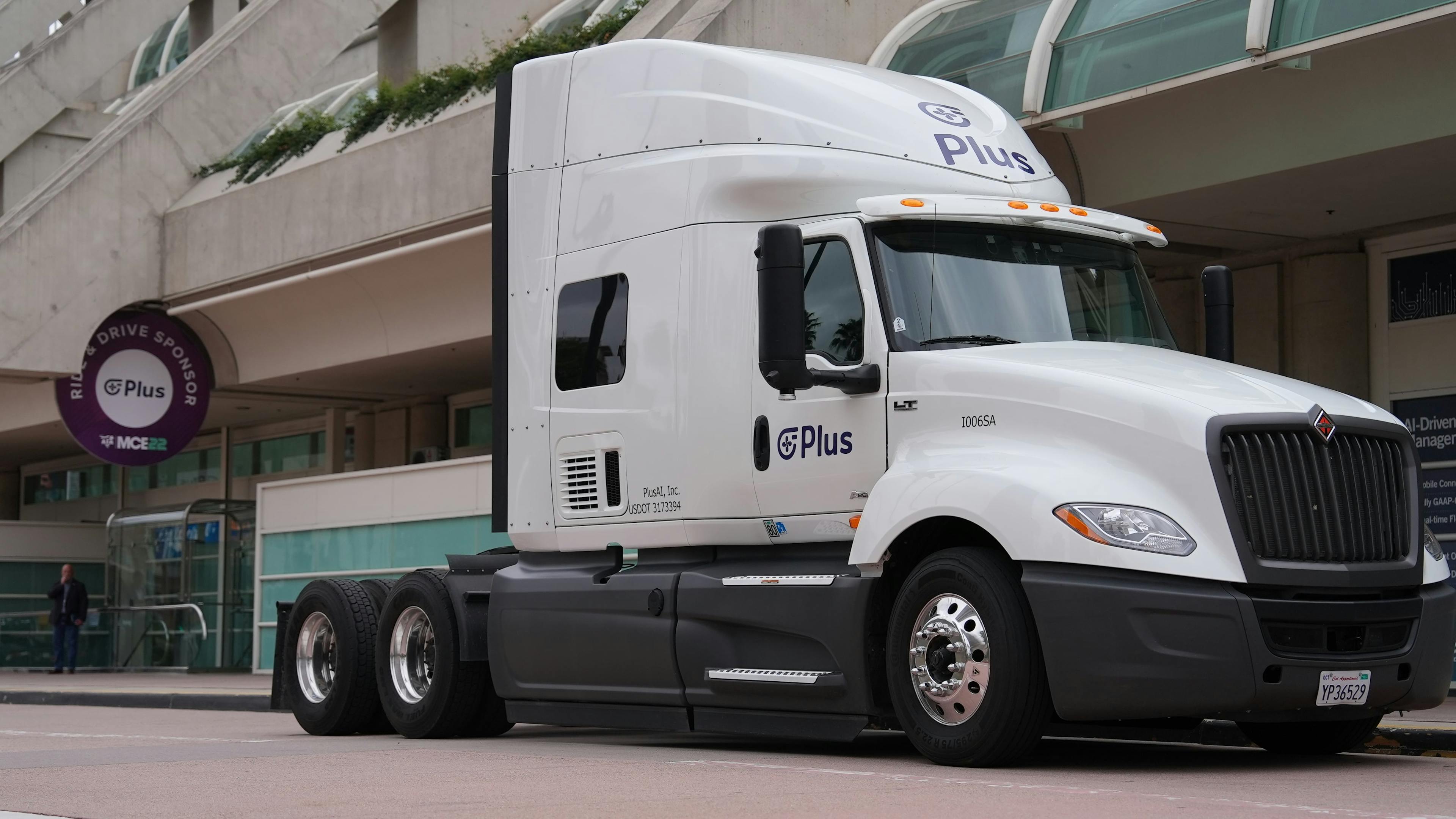 PlusDrive Powered Highly Automated Truck at 2022 MCE, San Diego
