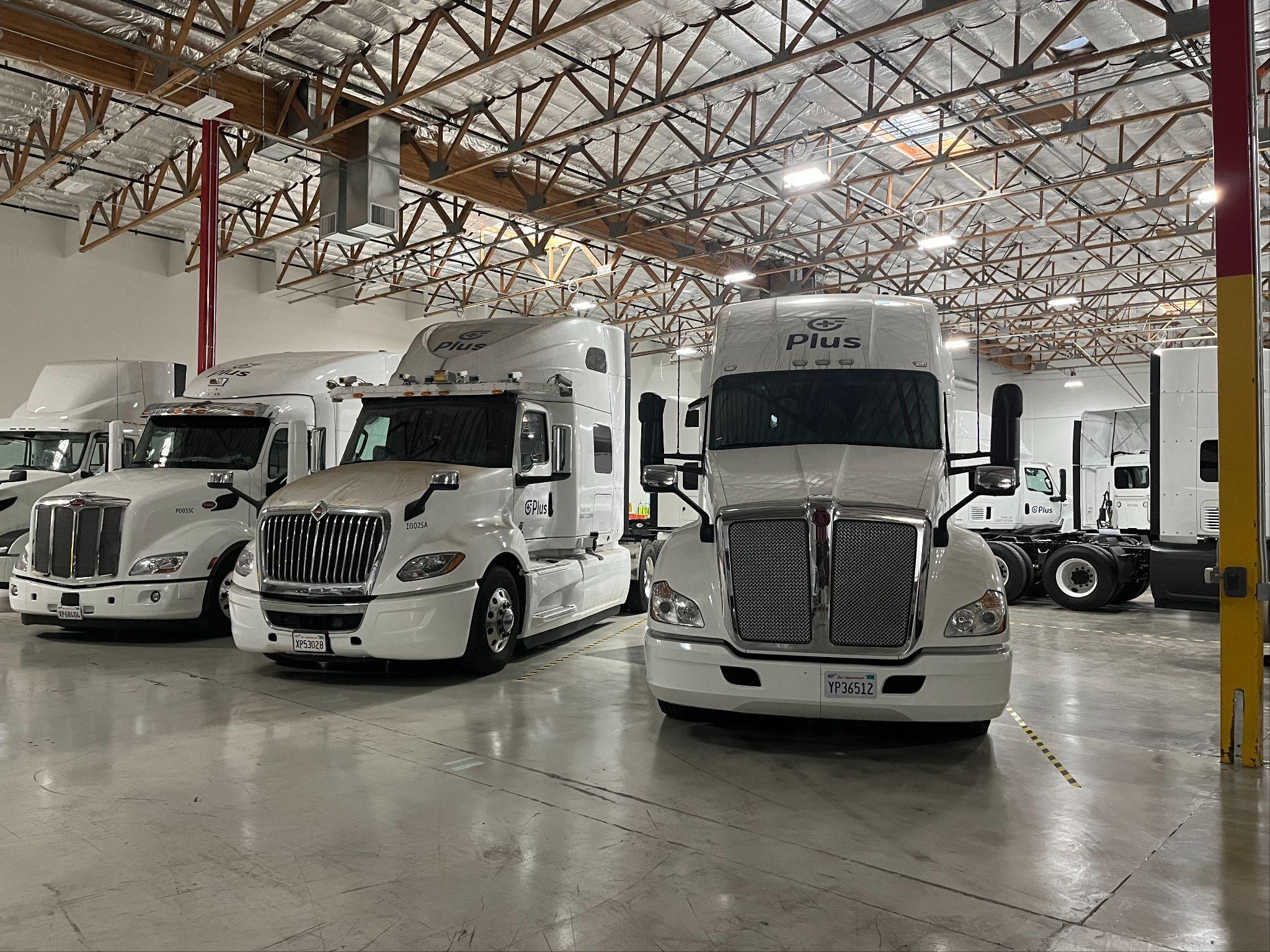 PlusAI Fremont autonomous truck fleet