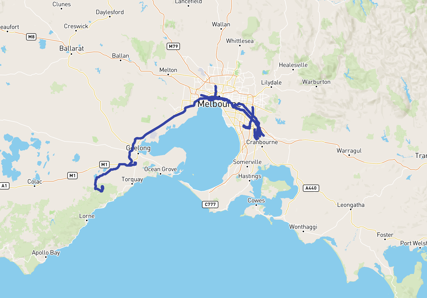Autonomous trucking routes in Australia