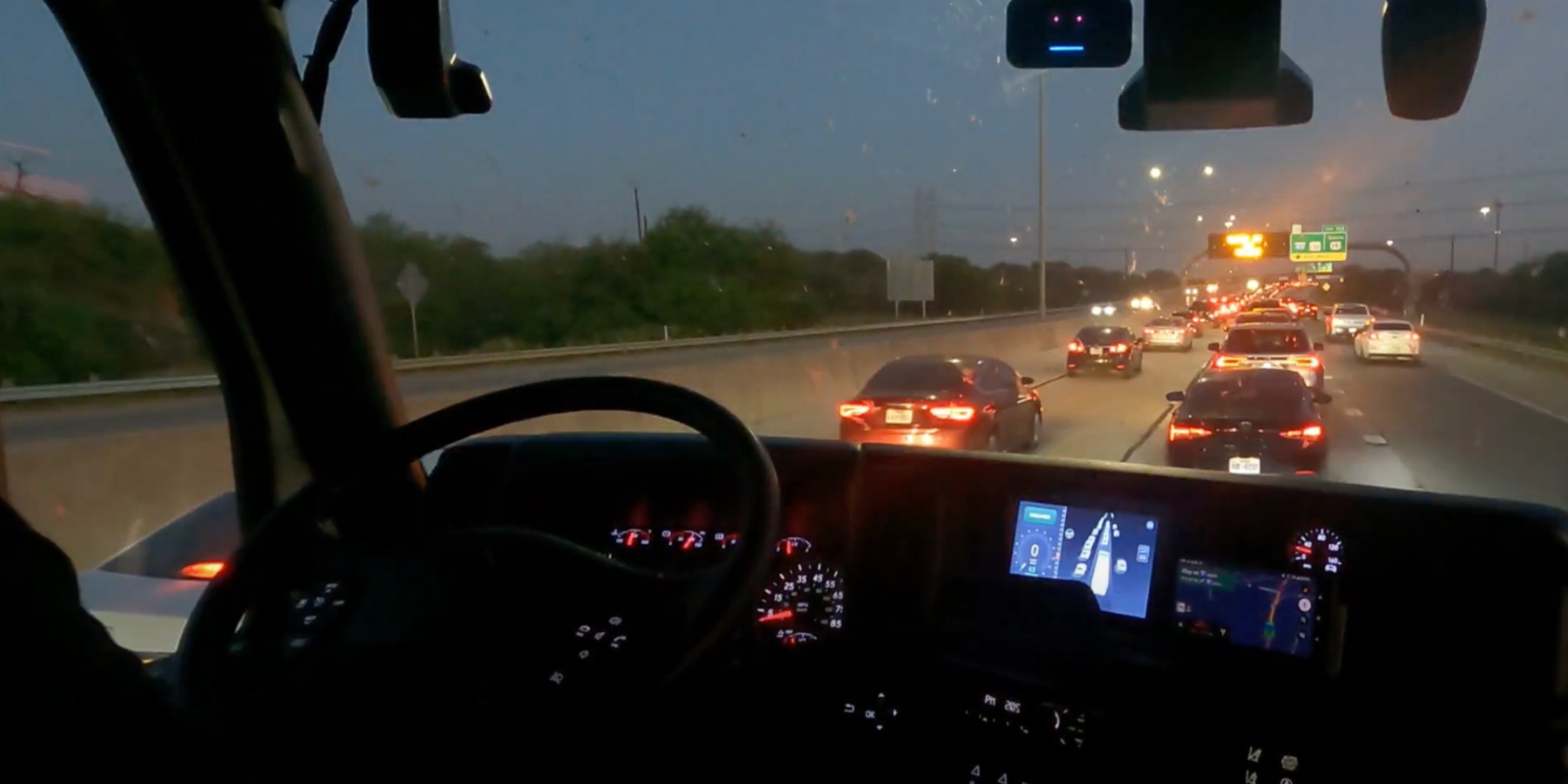 SuperDrive navigating heavy traffic