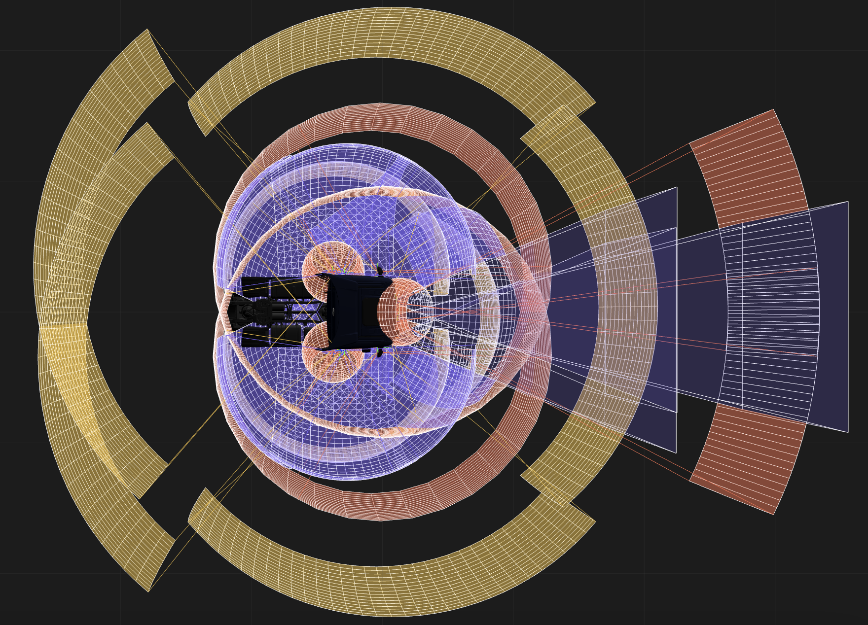 Full sensor coverage with primary and secondary systems